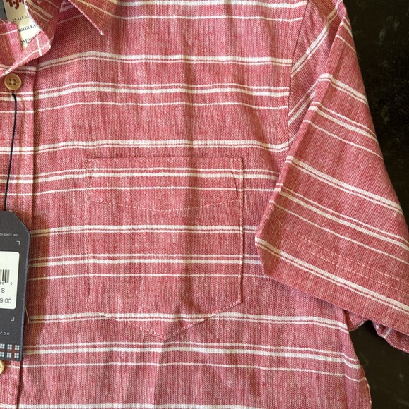 *NEW WITH TAGS* BEN SHERMAN ORIGINAL LINEN BLEND SHIRT Size S - Picture 7 of 9